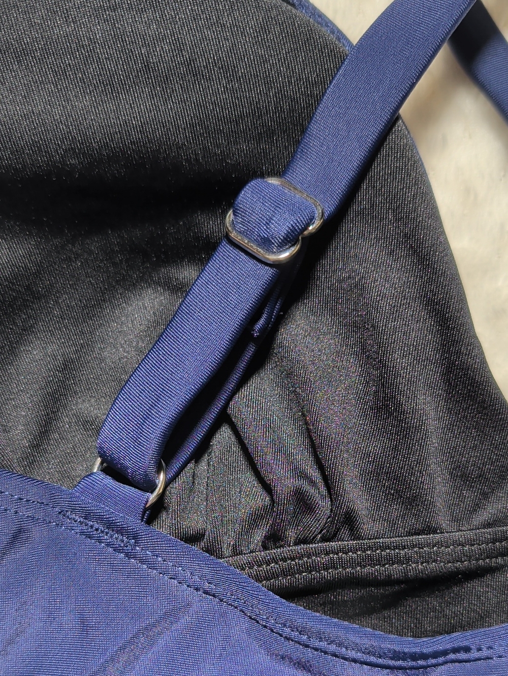 Cupshe Navy V-Neck Ruffled Swim Dress - Picture 8 of 11
